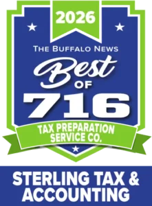 The Buffalo News Best of 716 2026 award badge, Tax Preparation Service Co.